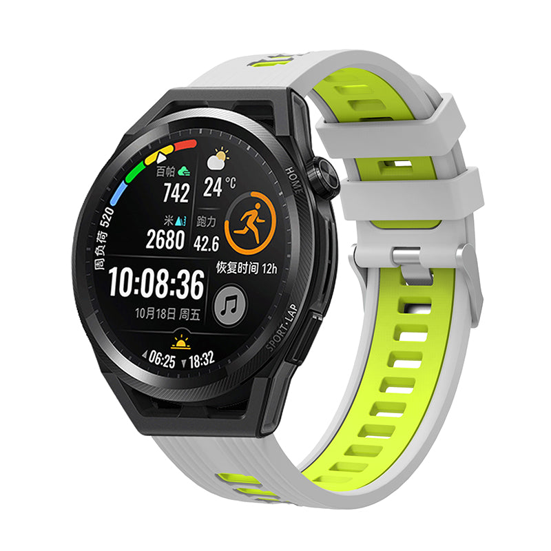 For Huawei Watch GT 3 (46mm) Dual Color 22mm Silicone Watch Strap Replacement Wrist Band For Huawei Watch GT 3 (46mm) Dual Color 22mm Silicone Watch Strap Replacement Wrist Band